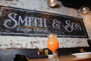 hillbilly hurricane cocktail on the smith and son corner kitchen menu